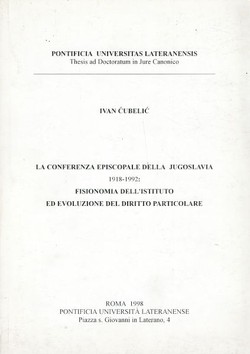 La conferenza episcopale della Jugoslavia 1918-1992