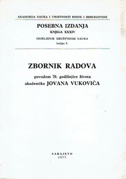 Zbornik radova povodom 70. godišnjice života akademika Jovana Vukovića