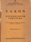 Zakon o neposrednim porezima sa svim pravilnicima, uredbama, izmenama, dopunama i tabelama (2.izd.)