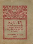 Izvještaj građevinsko stručne škole spojene sa Kralj.zem. obrtnom školom u Zagrebu za školsku godinu 1916.-1917.