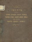 Imenik narodnih zastupnika, banskih pozvanika, bureau-a kuće, stalnih odbora sabora Kraljevina Hrvatske, Slavonije i Dalmacije,