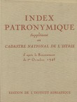 Index patronymique. Supplement au Cadastre national de l'Istrie