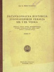 Državnopravna historija jugoslavenskih zemalja XIX. i XX. vijeka II.