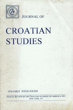Journal of Croatian Studies XXXII-XXXIII/1991-1992