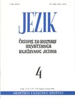 Jezik. Časopis za kulturu hrvatskoga književnog jezika XXXIII/4/1986