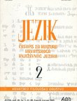 Jezik. Časopis za kulturu hrvatskoga književnog jezika XLVIII/2/2001