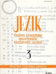 Jezik. Časopis za kulturu hrvatskoga književnog jezika XLVIII/3/2001