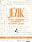 Jezik. Časopis za kulturu hrvatskoga književnog jezika XLVIII/4/2001