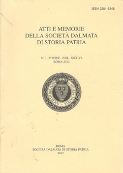 Atti e memorie della Societa dalmata di storia patria XXXIV/1/2012