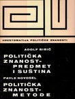 Politička znanost - predmet i suština / Politička znanost - metode