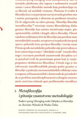 Metafilozofija i pitanja znanstvene metodologije