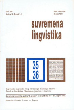 Suvremena lingvistika 35-36/1993