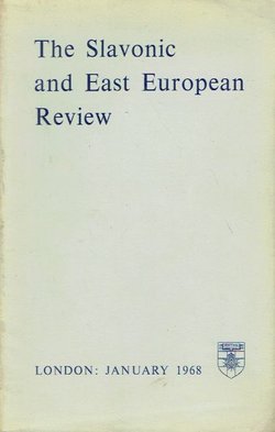 The Slavonic and East European Review XLVI/106/1968