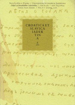 Croatica et Slavica Iadertina 4/2008