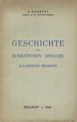 Geschichte der rumänischen sprache. Allgemeine Begriffe