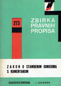 Zakon o stambenim odnosima s komentarom (4.dop. i izmj.izd.)