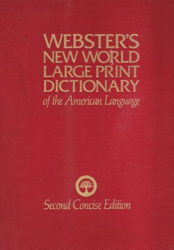 Webster's New World Large Print Dictionary of the American Language