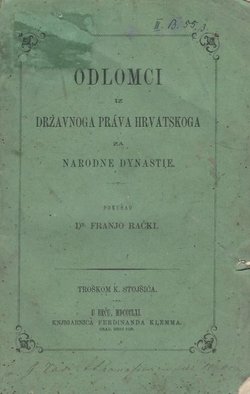 Odlomci iz državnog prava hrvatskoga za narodne dynastie