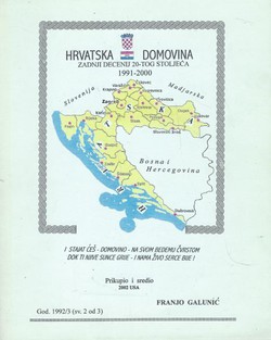 Hrvatska domovina. Zadnji decenij 20-tog stoljeća 1991-2000