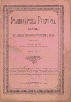 Starohrvatska prosvjeta I/4/1895