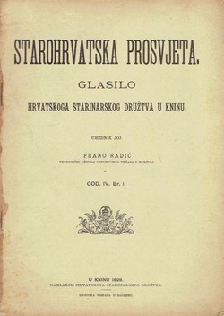 Starohrvatska prosvjeta IV/1/1898