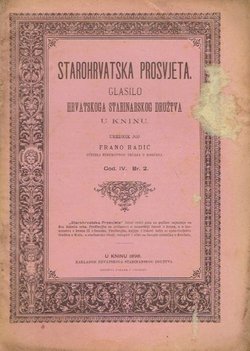 Starohrvatska prosvjeta IV/2/1898
