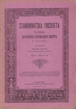 Starohrvatska prosvjeta V/3-4/1900
