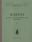 Radovi Zavoda za znanstveni rad Varaždin 1/1986