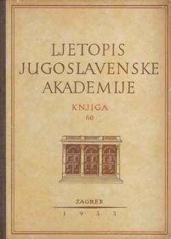 Ljetopis JAZU. Knjiga 60/1955