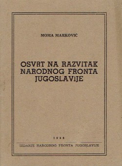 Osvrt na razvitak Narodnog fronta Jugoslavije