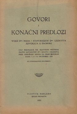Govori i konačni predlozi