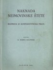 Naknada neimovinske štete. Rasprava iz komparativnog prava