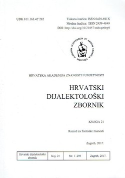 Hrvatski dijalektološki zbornik 21/2017