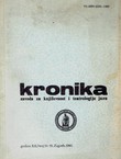 Kronika Zavoda za književnost i teatrologiju XII/34-35/1986 (Janko Polić Kamov)