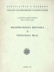 Poljoprivredna botanika II. Fiziologija bilja