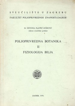 Poljoprivredna botanika II. Fiziologija bilja