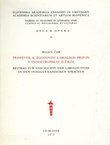 Prispevek k zgodovini labialnih pripon v indoevropskih jezikih