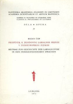 Prispevek k zgodovini labialnih pripon v indoevropskih jezikih