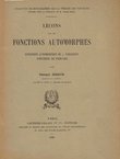 Lecons sur les fonctions automorphes