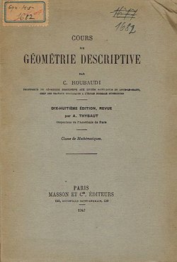 Cours de geometrie descriptive (18.ed.)