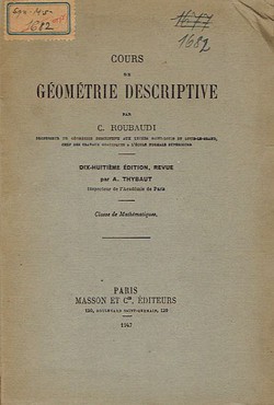 Cours de geometrie descriptive (18.ed.)