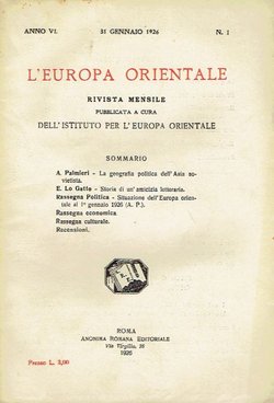 L'Europa orientale VI/I/1926