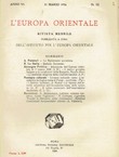 L'Europa orientale VI/III/1926