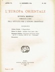 L'Europa orientale VI/XII/1926