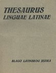 Thesaurus linguae Latinae / Blago latinskog jezika