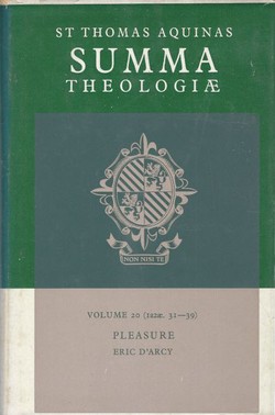 Summa theologiae 20. Pleasure