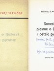 Soneti, pjesme o ljubavi i ostale pjesme
