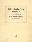 Bibliografija knjiga tiskanih u N.R. Hrvatskoj za god. 1950