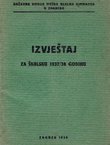 Izvještaj za školsku 1937/38 godinu
