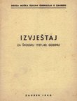 Izvještaj za školsku 1939/40 godinu